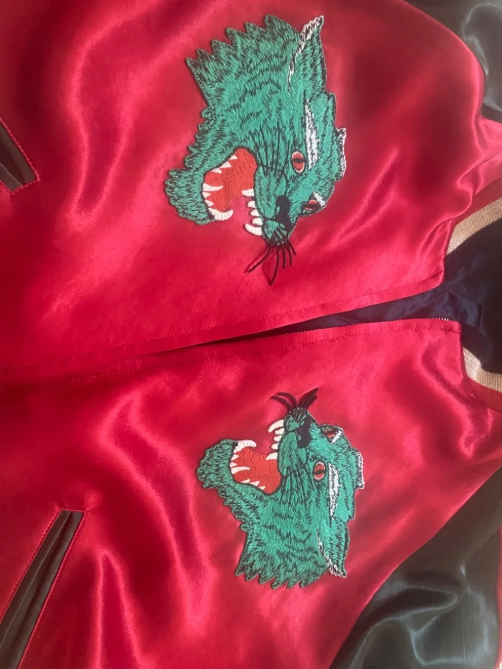 Never worn with tags dead stick Gucci 2 in one reversible jacket